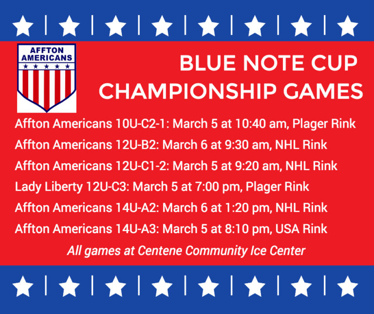 Six Affton Hockey Teams Advance to Blue Note Cup Championships The